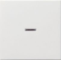 Лицевая панель Gira System55 для 1-кл. выключателя с подсветкой белый матовый картинка